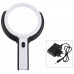 3B - 1D 12 LED Lights Hand Folding / Table Bracket Power Pluggable Magnifier