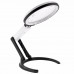 3B - 1D 12 LED Lights Hand Folding / Table Bracket Power Pluggable Magnifier