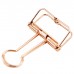 Metal Plating Wire Binder Clip Hollow Out Paper Organizer 10pcs / Pack