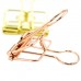 Metal Plating Wire Binder Clip Hollow Out Paper Organizer 10pcs / Pack