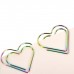 Plating Color Rainbow Love Bookmarks DIY Paper Clips 12pcs / Box