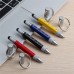 1PCS Mini Multifunction Ballpoint Pen High Quality Stylus Tool Ball Touch Pen Screwdriver Metal Small Pens Keychain 6 in 1