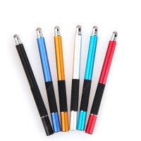 2 in 1 Touch Screen Pen Capacitive Stylus Pen For Smart Phone Tablet