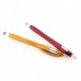 2pcs 2 in 1 Creative Ball Pen Style Capacitive Touch Screen Stylus