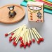 Creative Matchstick Pattern Ballpoint Pen 20pcs