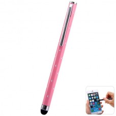 Portable Clip Design Diamante Touch Screen Stylus Pen