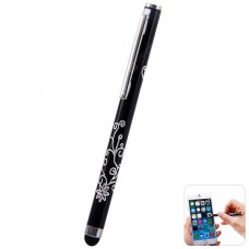 Portable Clip Design Embossing Touch Screen Stylus Pen