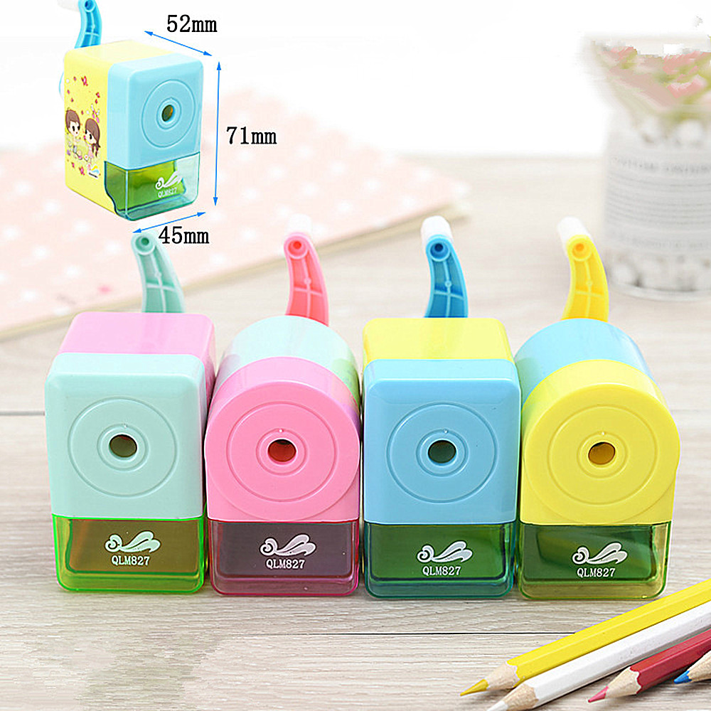 Hand Crank Mechanical Accessory Sharpener Creative Student Pencil Sharpener- Multi-D