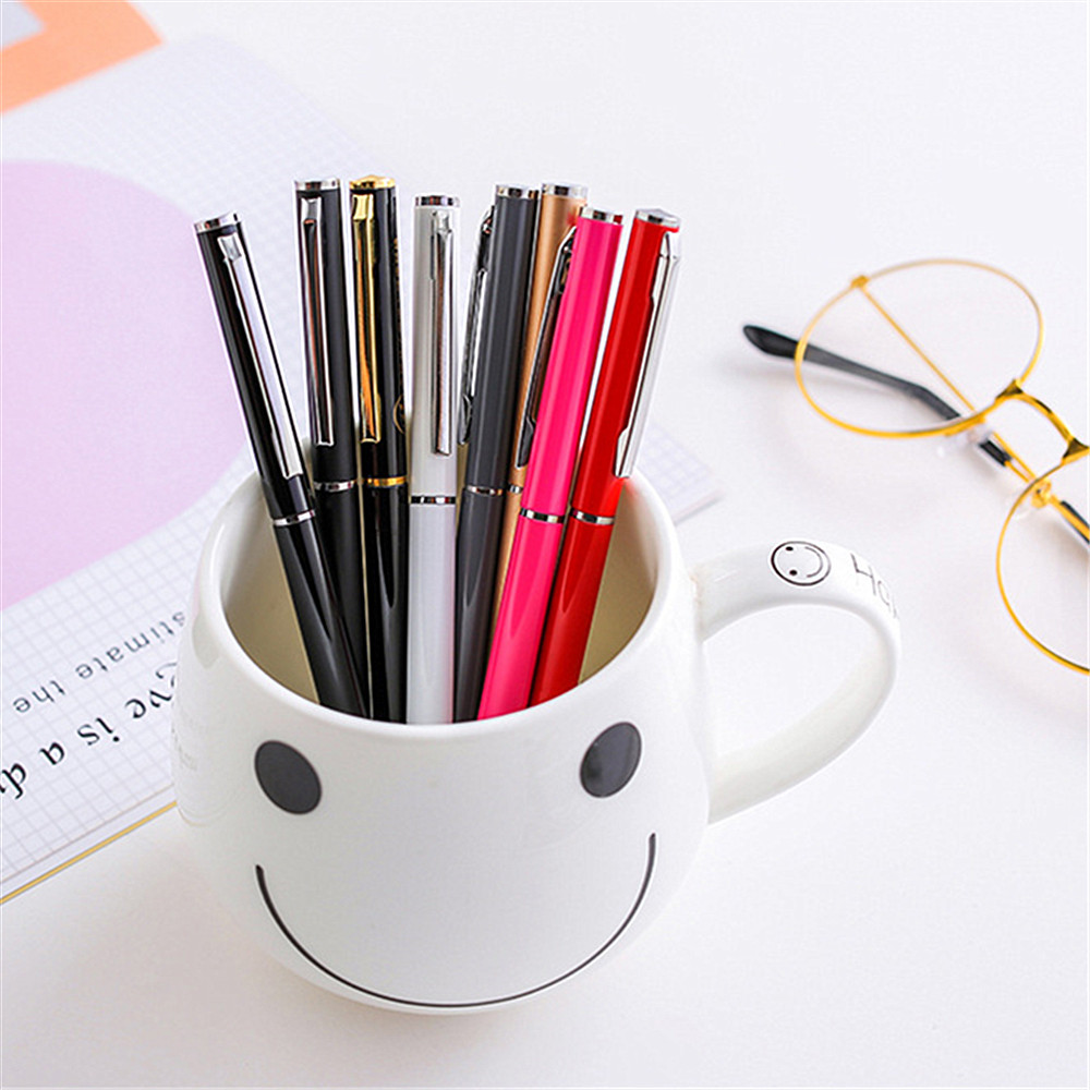 Classic Neutral Pen Ball-Point Pen Metal Case  4Pcs- Multi-A