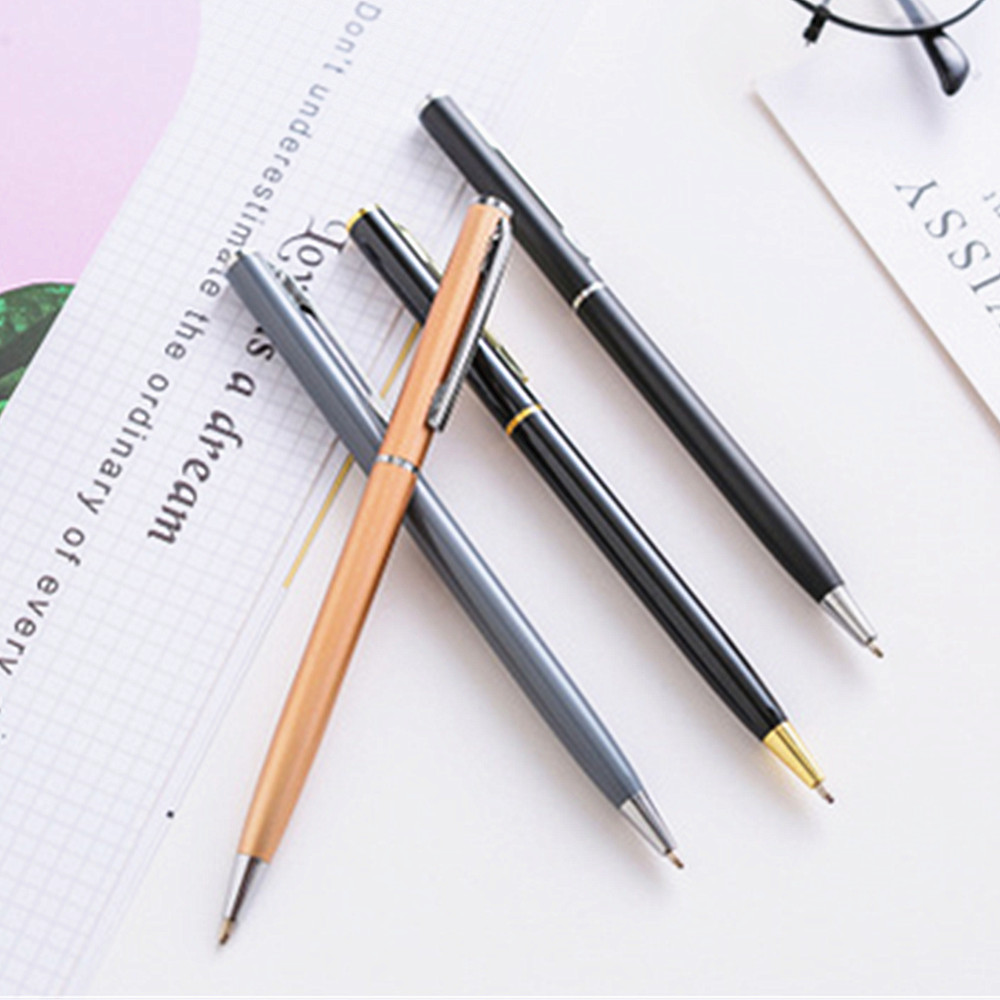 Classic Neutral Pen Ball-Point Pen Metal Case  4Pcs- Multi-A