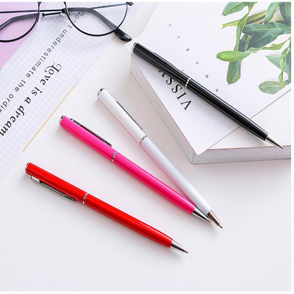 Classic Neutral Pen Ball-Point Pen Metal Case  4Pcs- Multi-A