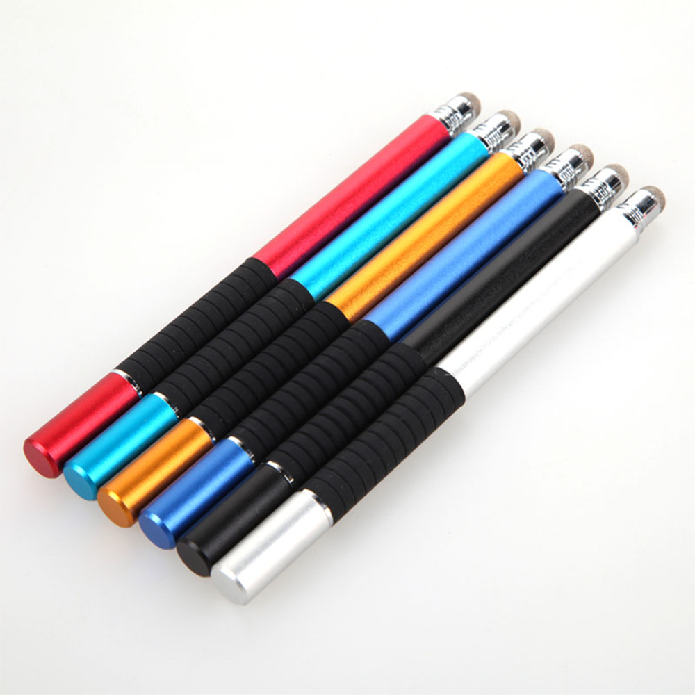 2 in 1 Touch Screen Pen Capacitive Stylus Pen For Smart Phone Tablet- Multi-A