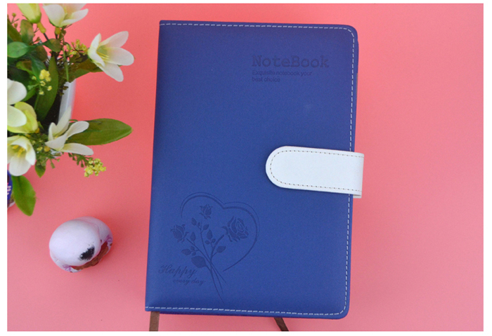 Leather Cover Business Magnetic Snap Colorful Notebook- Colormix