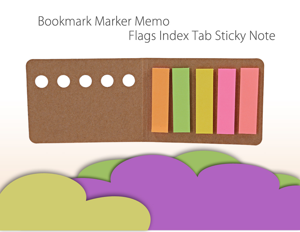 Colorful Sticky Note Bookmark Marker Memo Flags Index Tab- Colormix