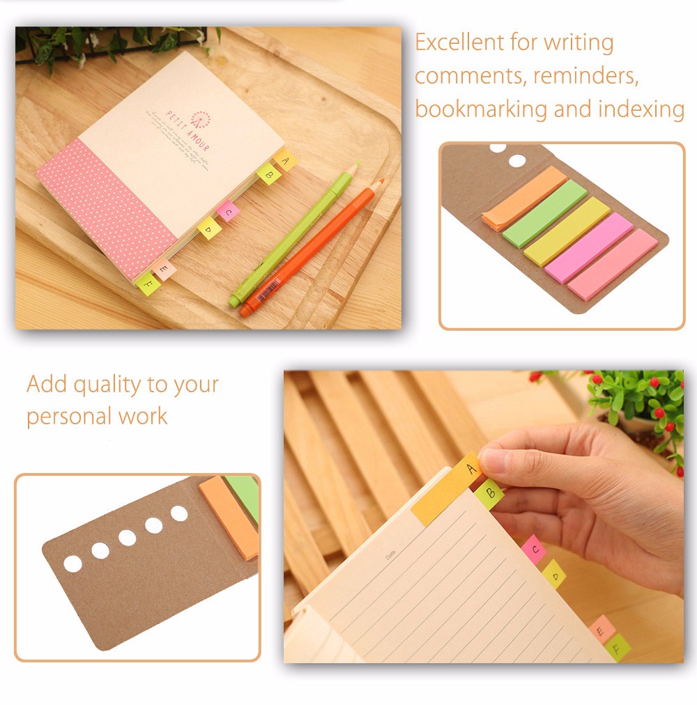 Colorful Sticky Note Bookmark Marker Memo Flags Index Tab- Colormix