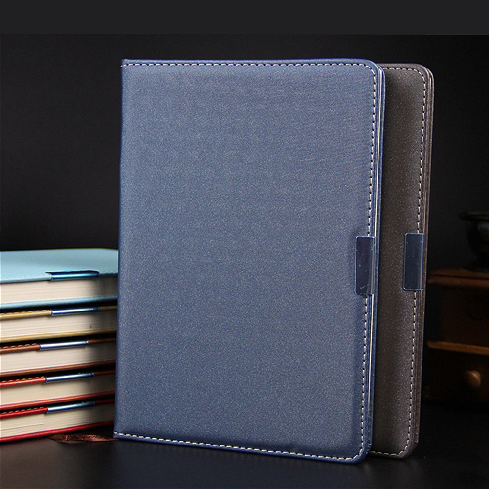 Hardcover Stationery Business Notebook Multicolor Leather A5 Notebook - Sky Blue