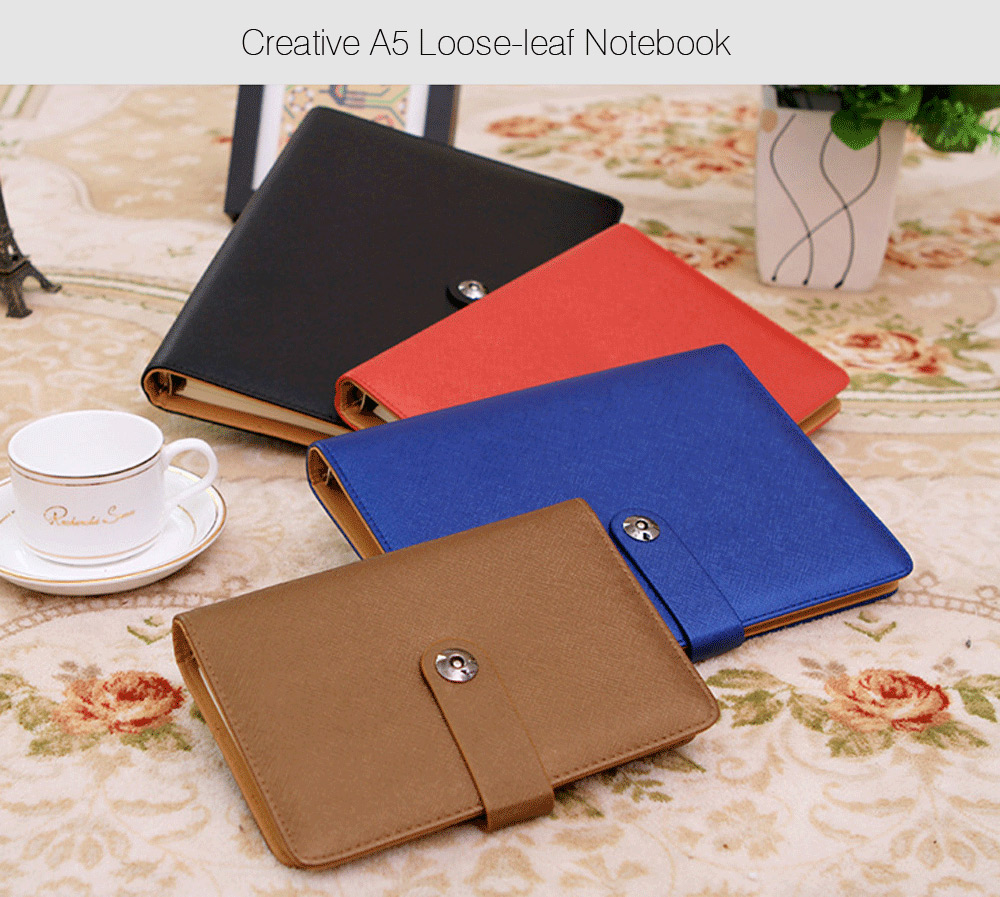 Creative Loose-leaf Notebook A5 Note Book- Blue