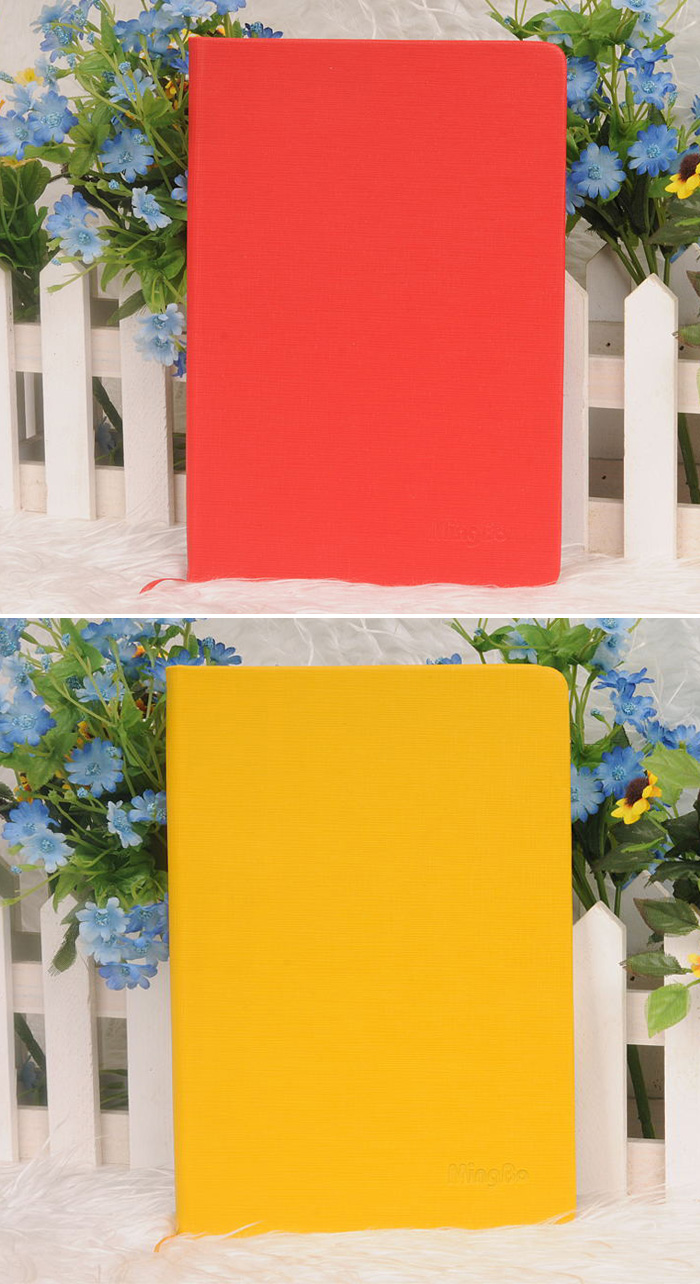 Delicate PU Notebook Note Book- Yellow